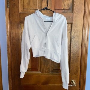 Garage cropped zip up sweatshirt